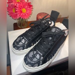 Chloe Lace Black LAUREN SNEAKER